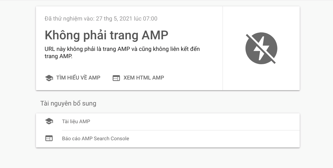 Kiểm tra AMP hợp lệ hay không là nỗi ám ảnh của chủ site