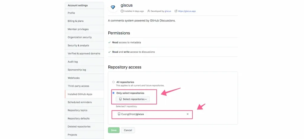 A guide to adding Giscus comments to ghost