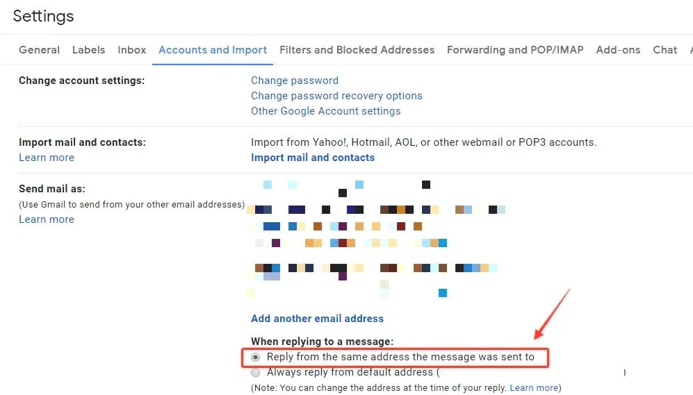 Make sure you reply to every email forwarded with your own domain email